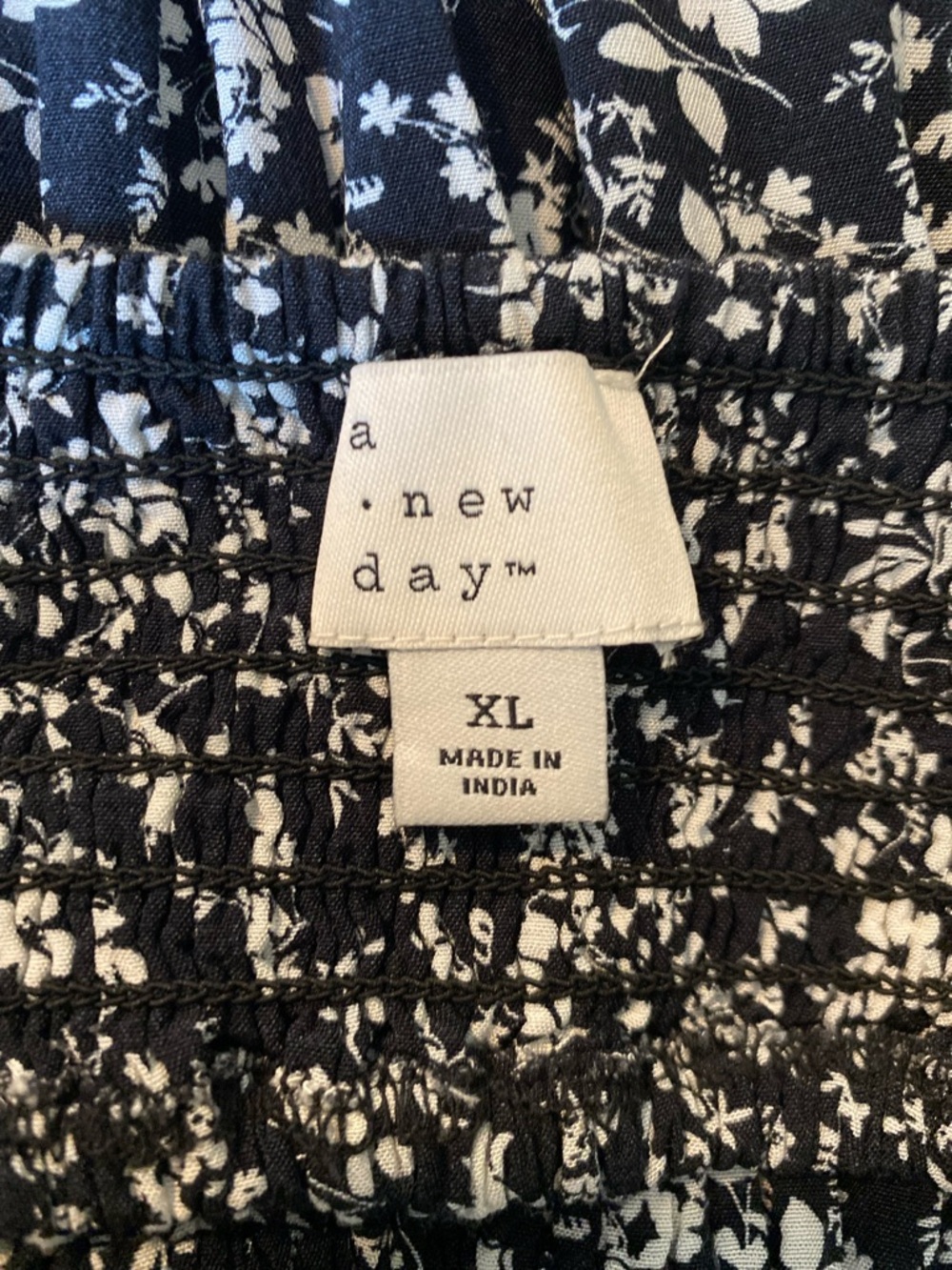 a new day Black and White Floral V-Neck Midi Dress with Flutter Sleeves - Picture 7 of 7